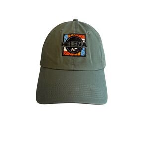 Fahrenheit Headwear Helena MT Montana Baseball Cap Olive Green Hat OSFM New
